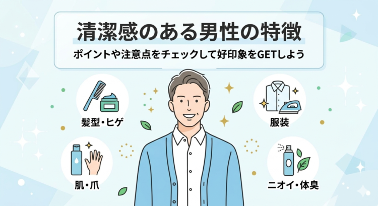 【清潔感のある男性の特徴】ポイントや注意点をチェックして好印象をGETしよう